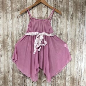 NWT Hot Touch Lingerie Pink White Ribbon W/ Panty